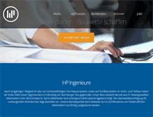 Tablet Screenshot of hp-ingenieure.com